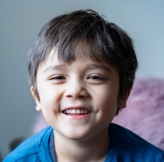 Smiling child after restorative dental treatment